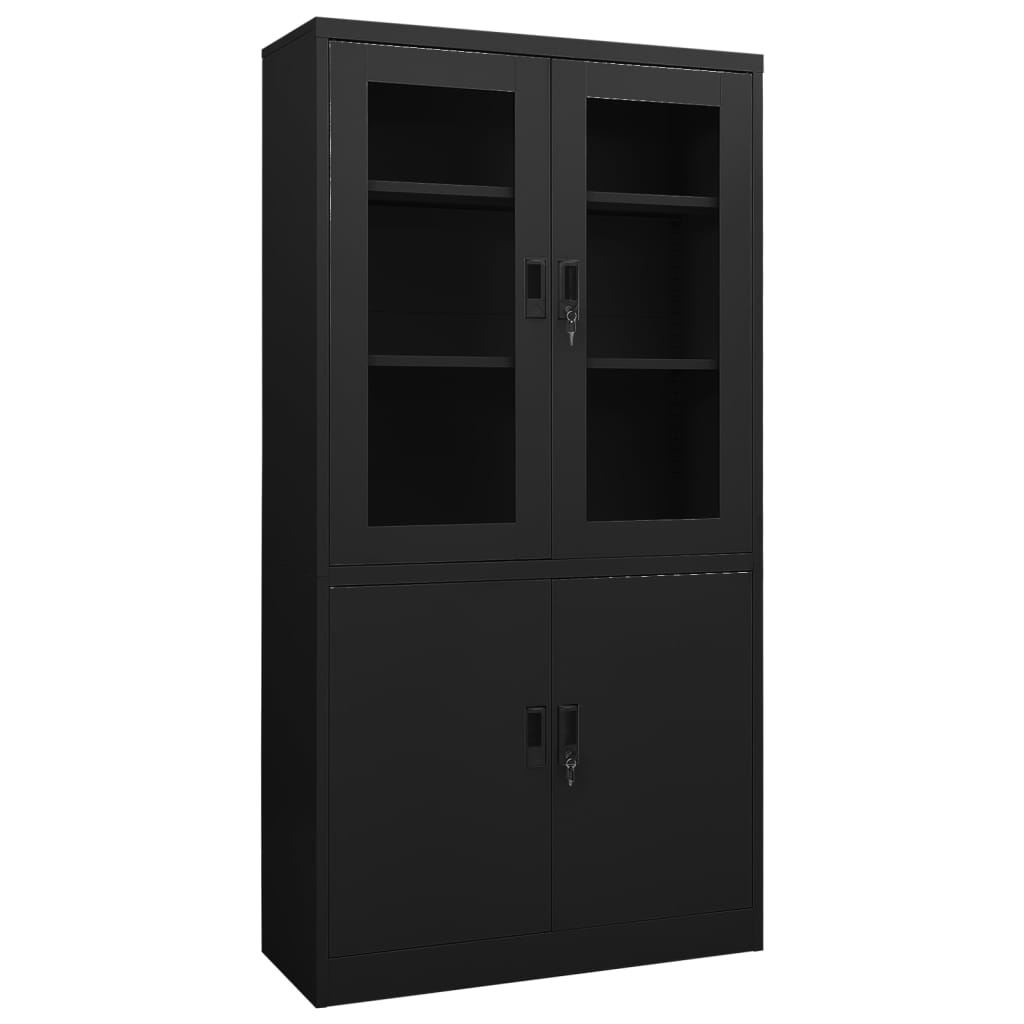 Armoire de bureau 90x40x180 cm en acier