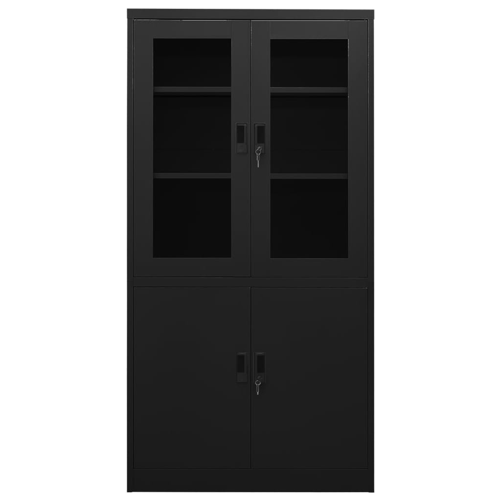 Armoire de bureau 90x40x180 cm acier, anthracite