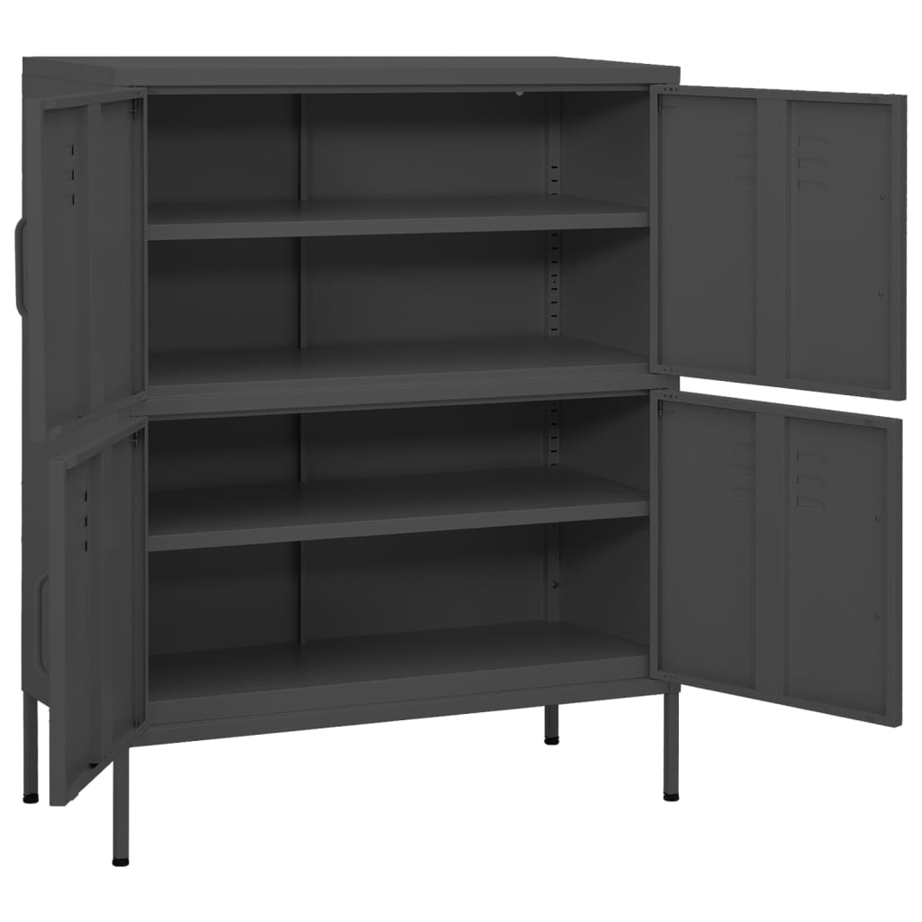 Armoire de rangement 80x35x101,5 cm acier, anthracite