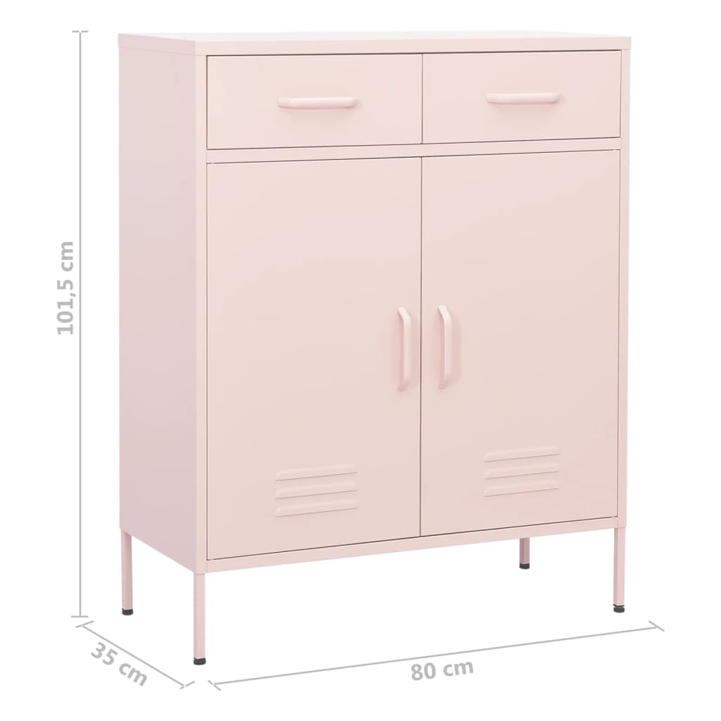 Armoire de rangement 80x35x101,5 cm en acier