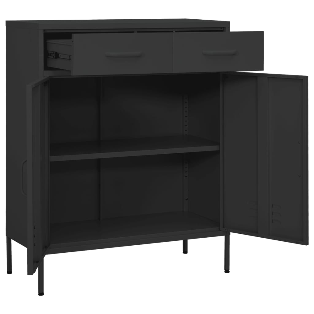 Armoire de rangement 80x35x101,5 cm acier, anthracite