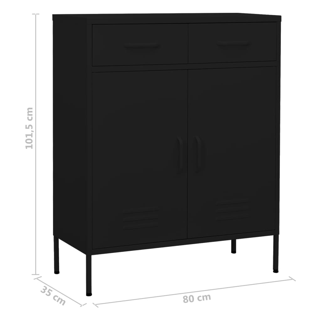 Armoire de rangement 80x35x101,5 cm acier, anthracite