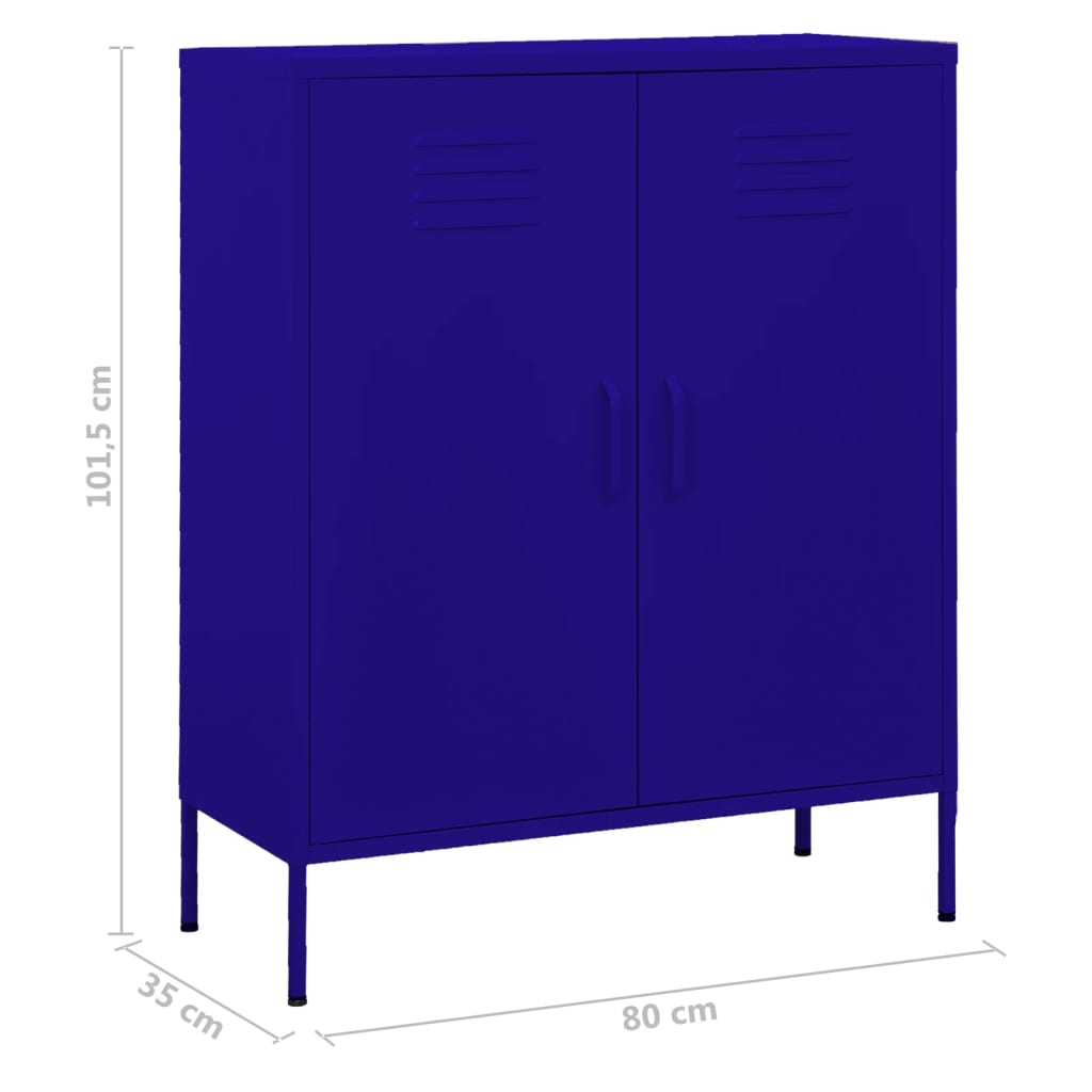 Armoire de rangement 80x35x101,5 cm en acier