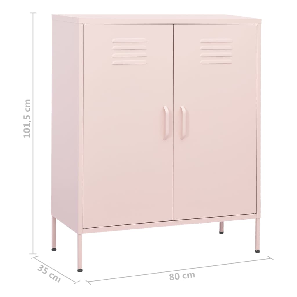 Armoire de rangement 80x35x101,5 cm en acier