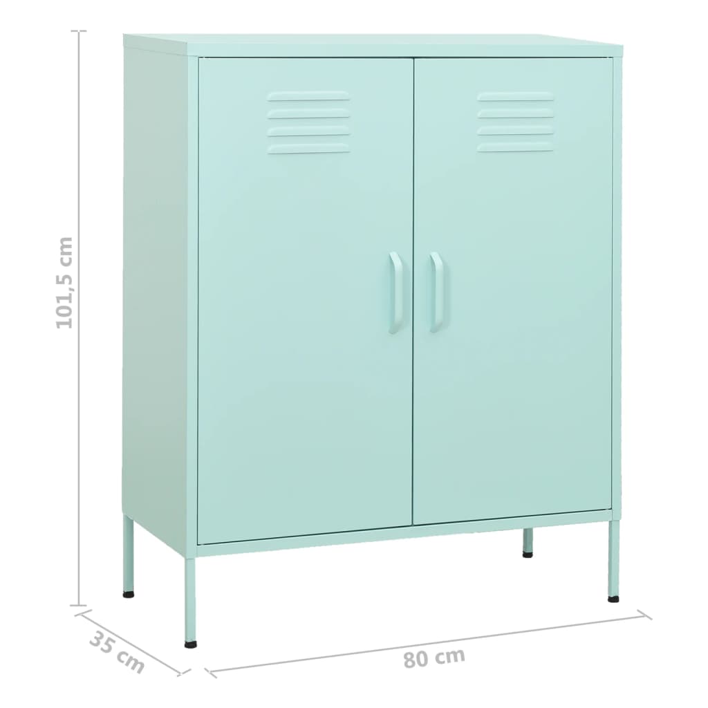 Armoire de rangement 80x35x101,5 cm en acier