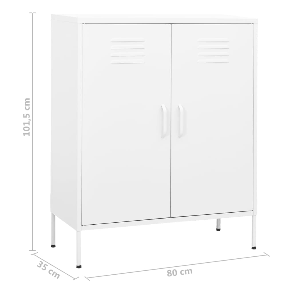 Armoire de rangement 80x35x101,5 cm en acier