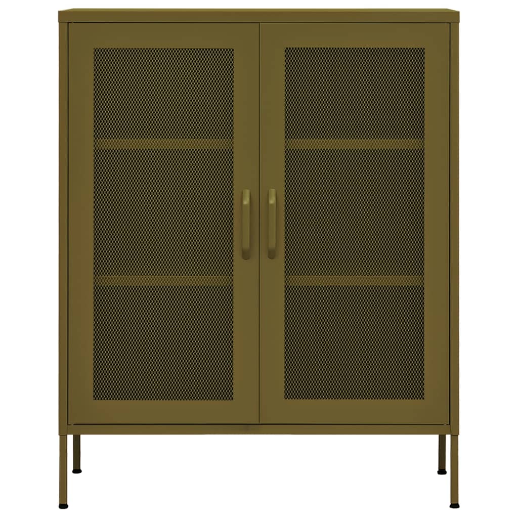 Meuble de rangement 80x35x101,5 cm acier menthe