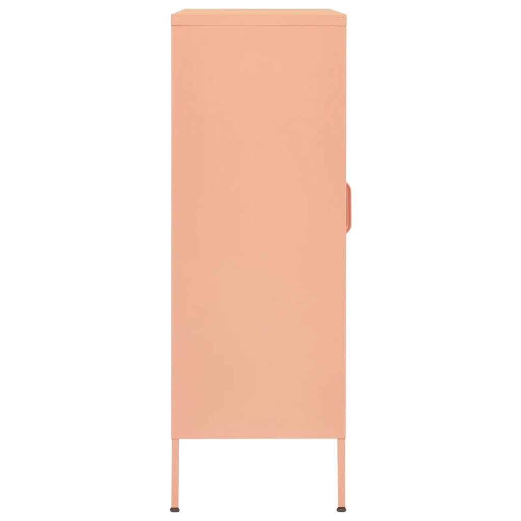 Meuble de rangement 80x35x101,5 cm acier orange