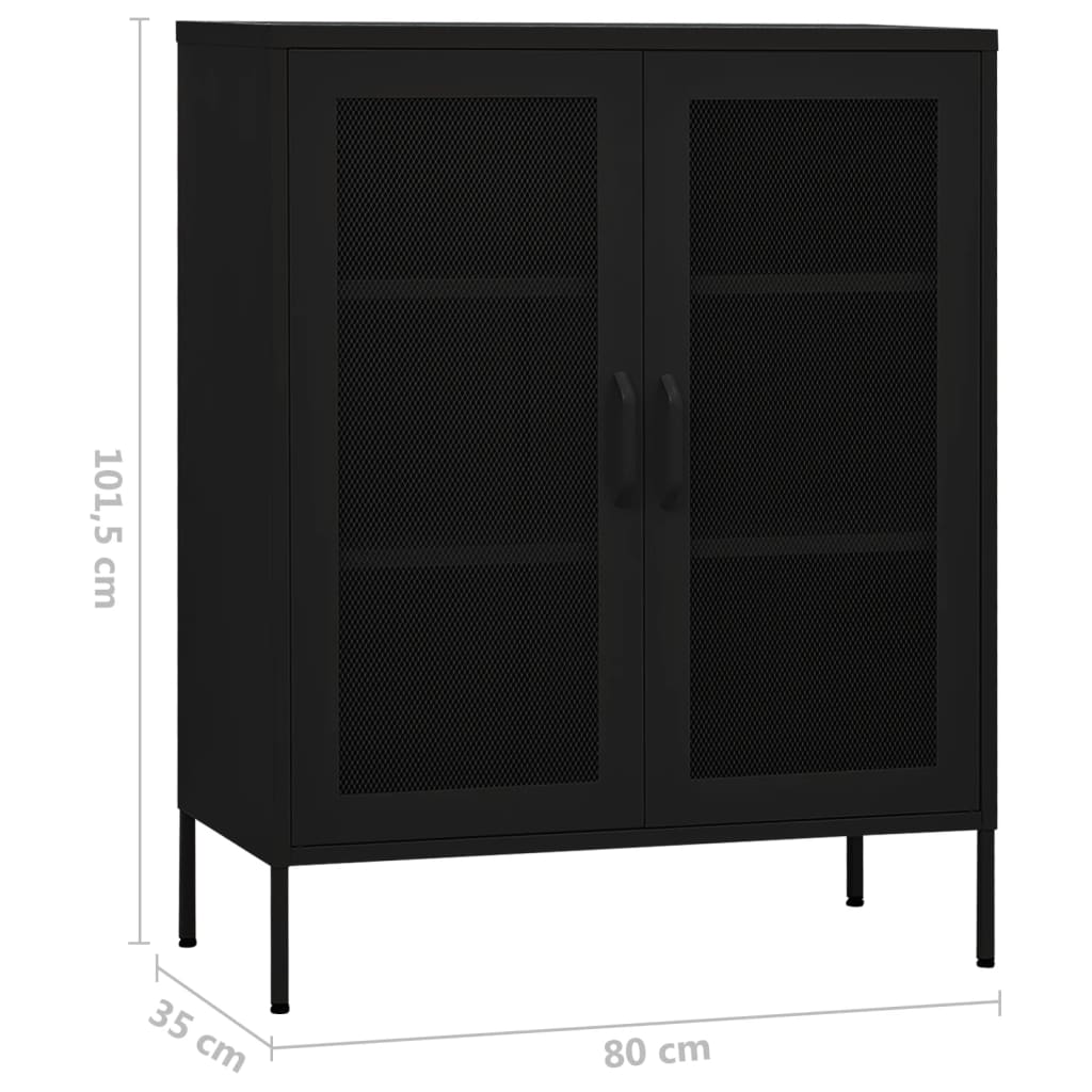 Meuble de rangement 80x35x101,5 cm acier orange