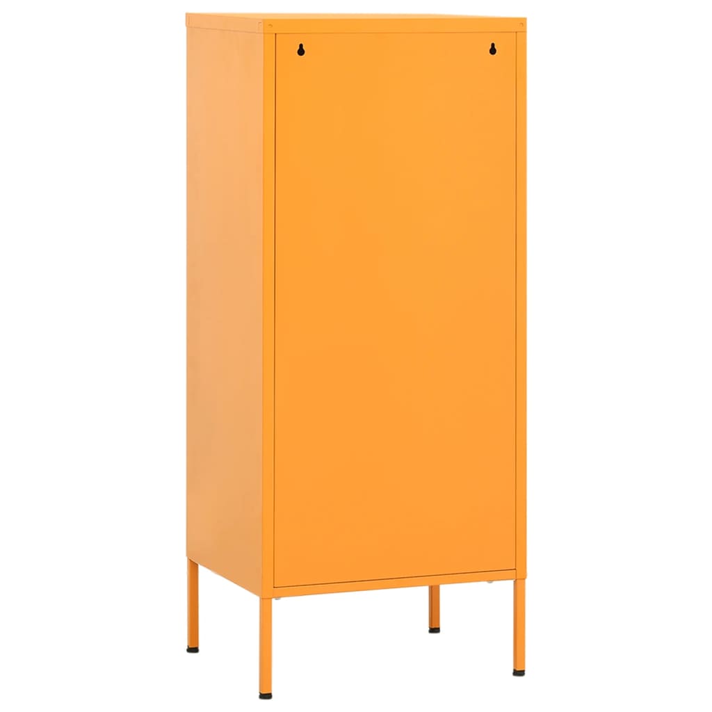 Meuble de rangement 42,5x35x101,5 cm acier orange