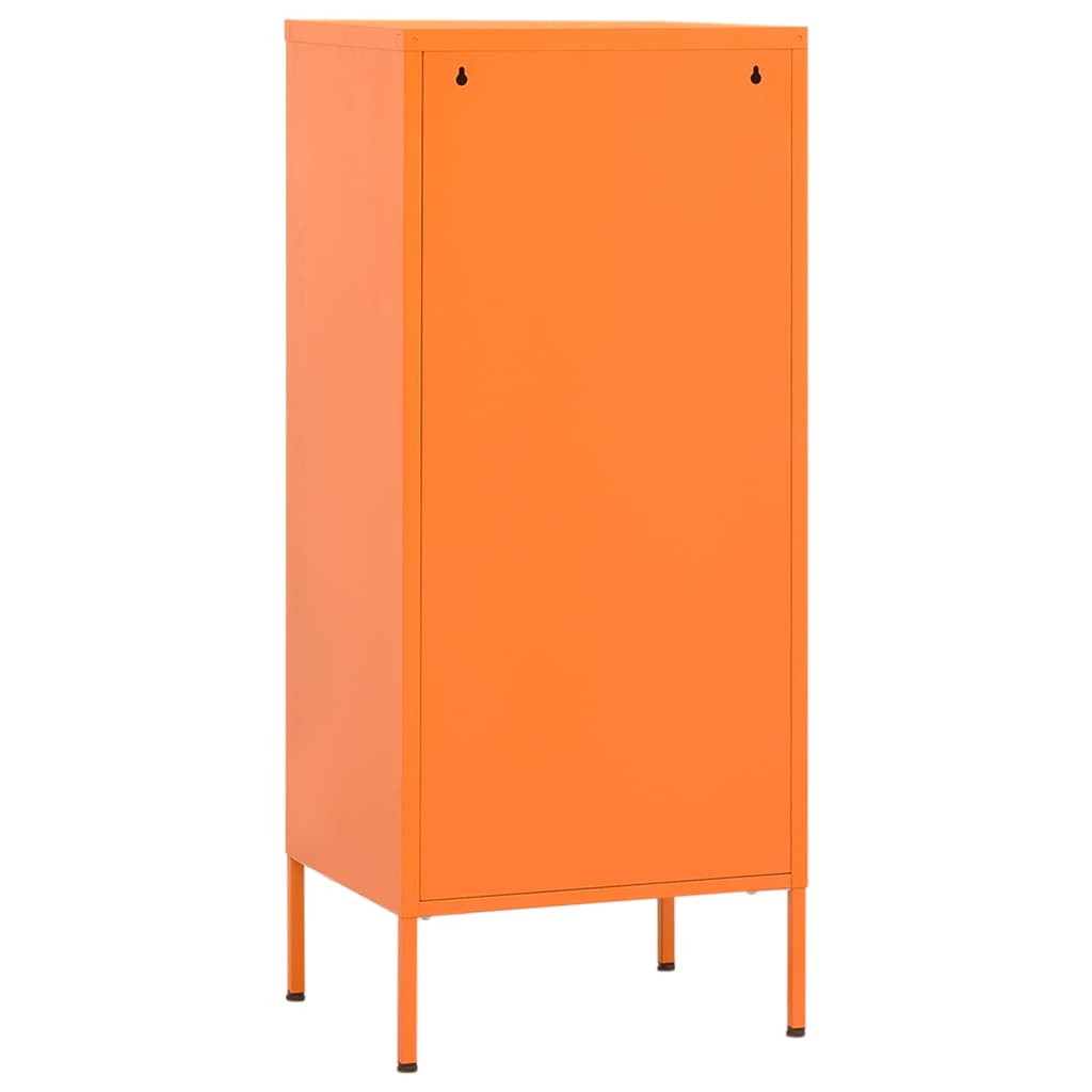 Meuble de rangement 42,5x35x101,5 cm acier orange