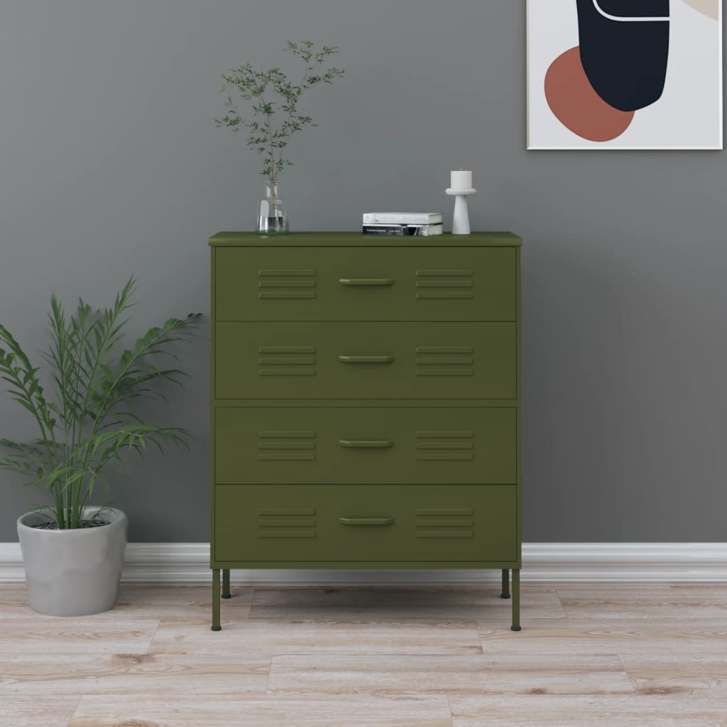 Commode 80x35x101,5 cm acier