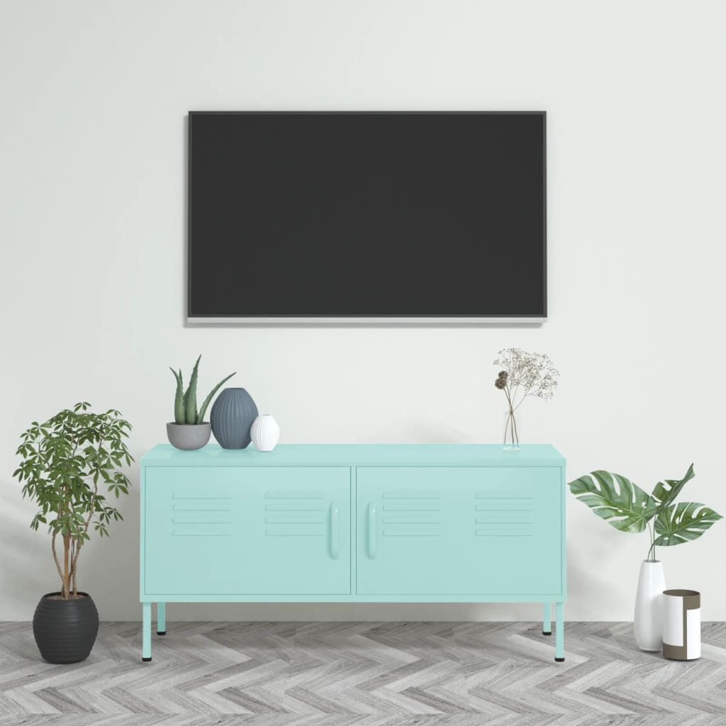 Tv-meubel 105x35x50 cm staal