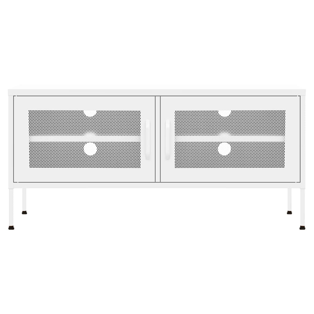 Meuble TV 105x35x50 cm en acier