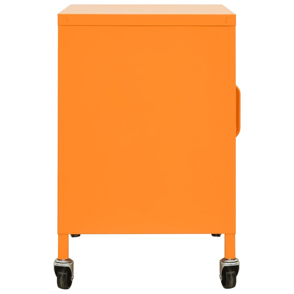 Meuble de rangement 60x35x56 cm acier orange