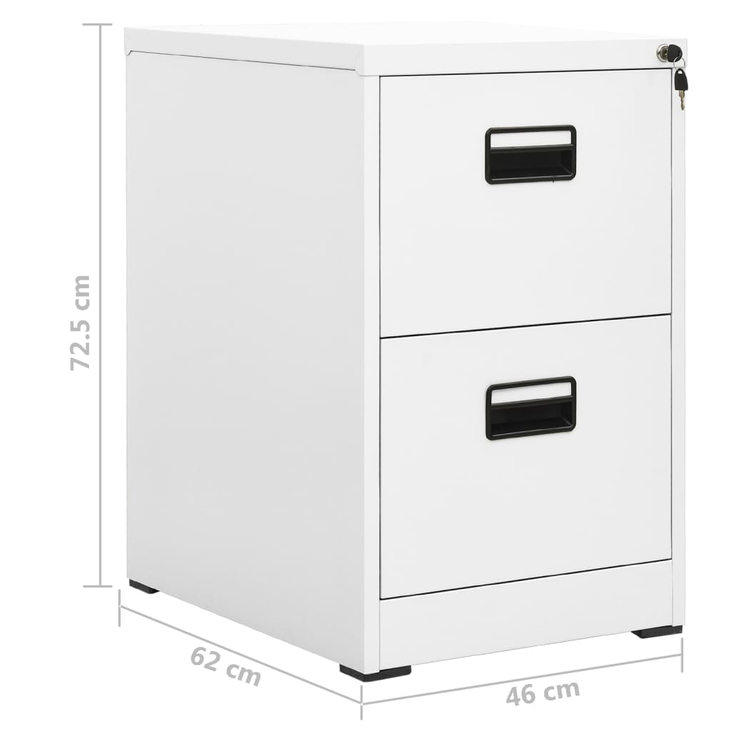 Archiefkast 46x62x133 cm staal antracietkleurig