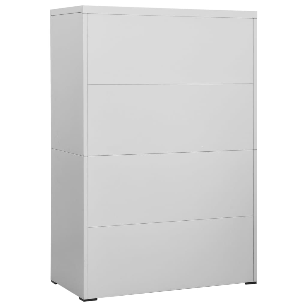 Archiefkast 90x46x134 cm staal antracietkleurig