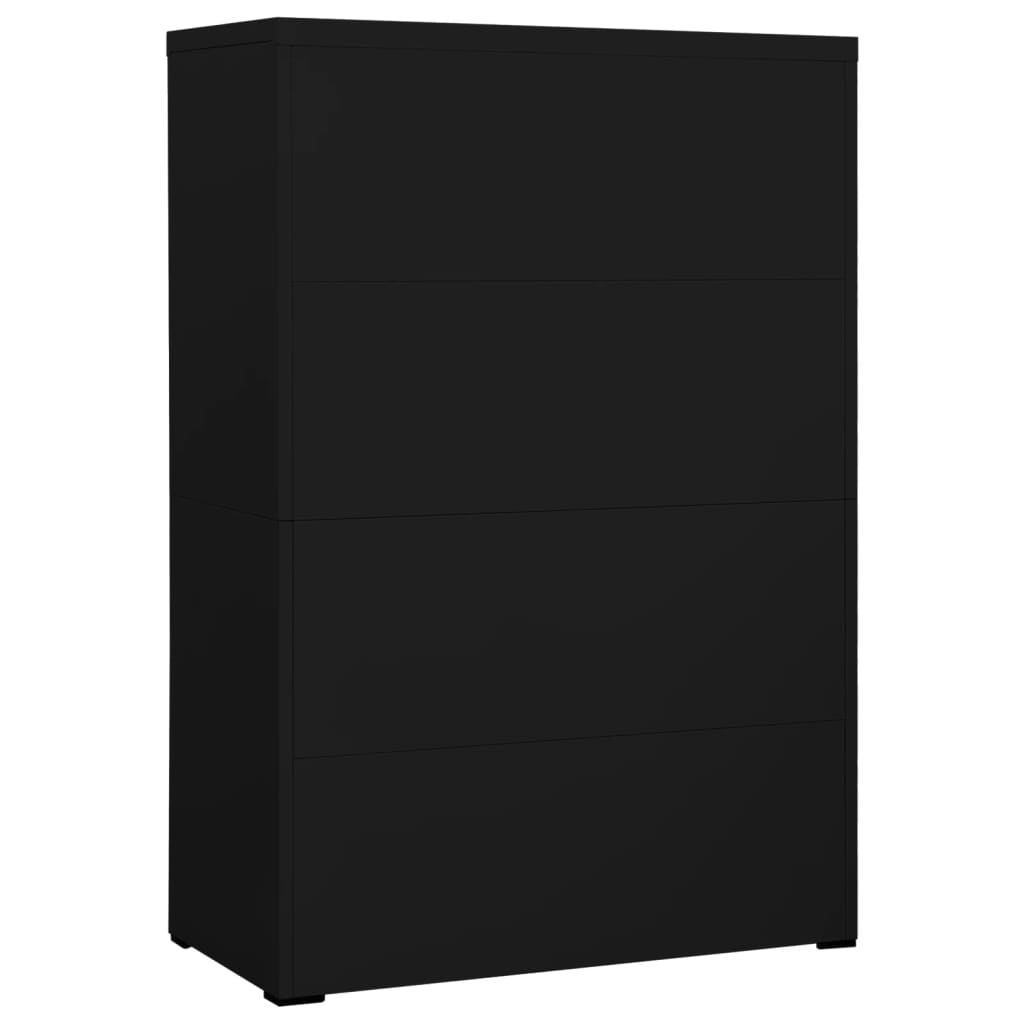 Archiefkast 90x46x134 cm staal antracietkleurig