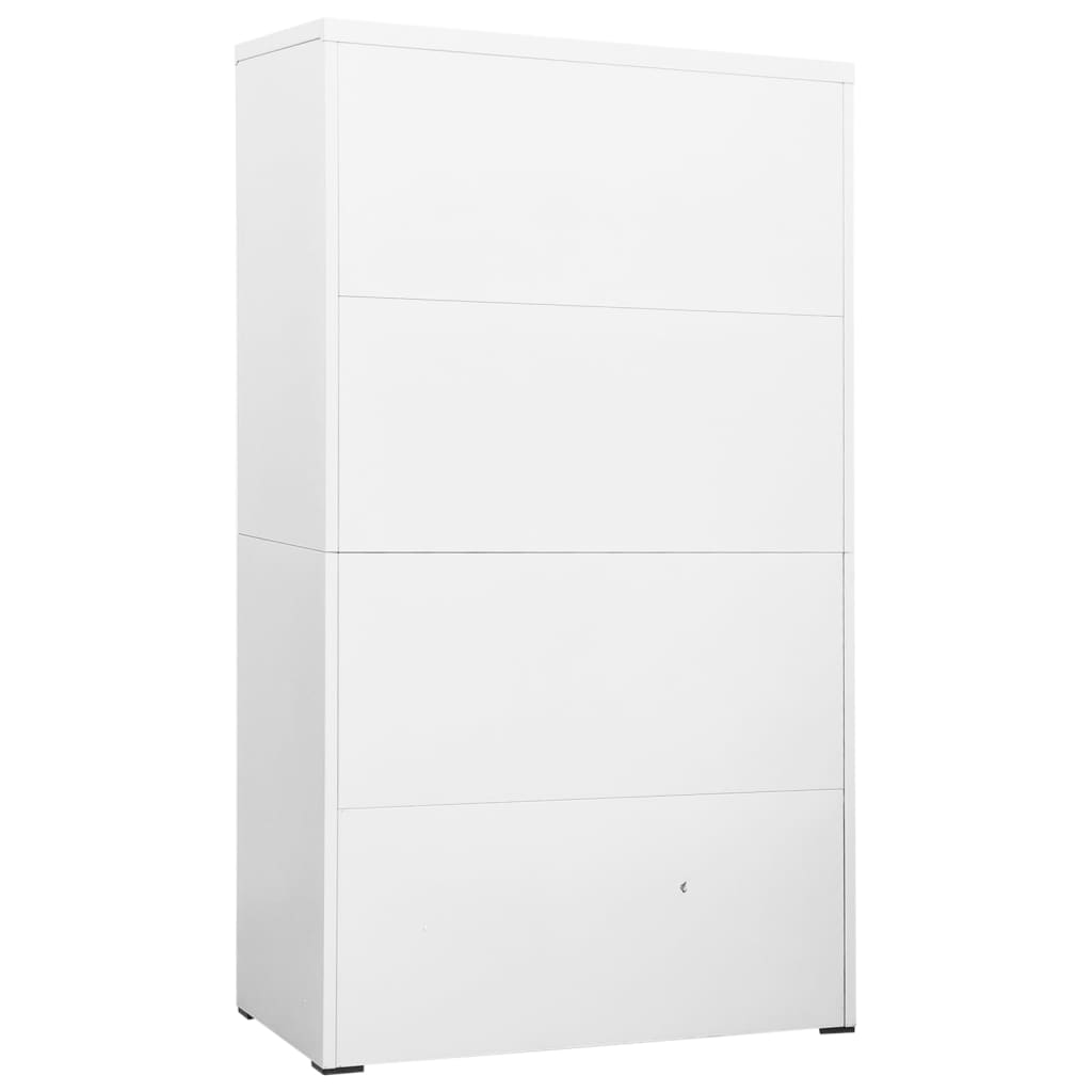 Archiefkast 90x46x134 cm staal antracietkleurig