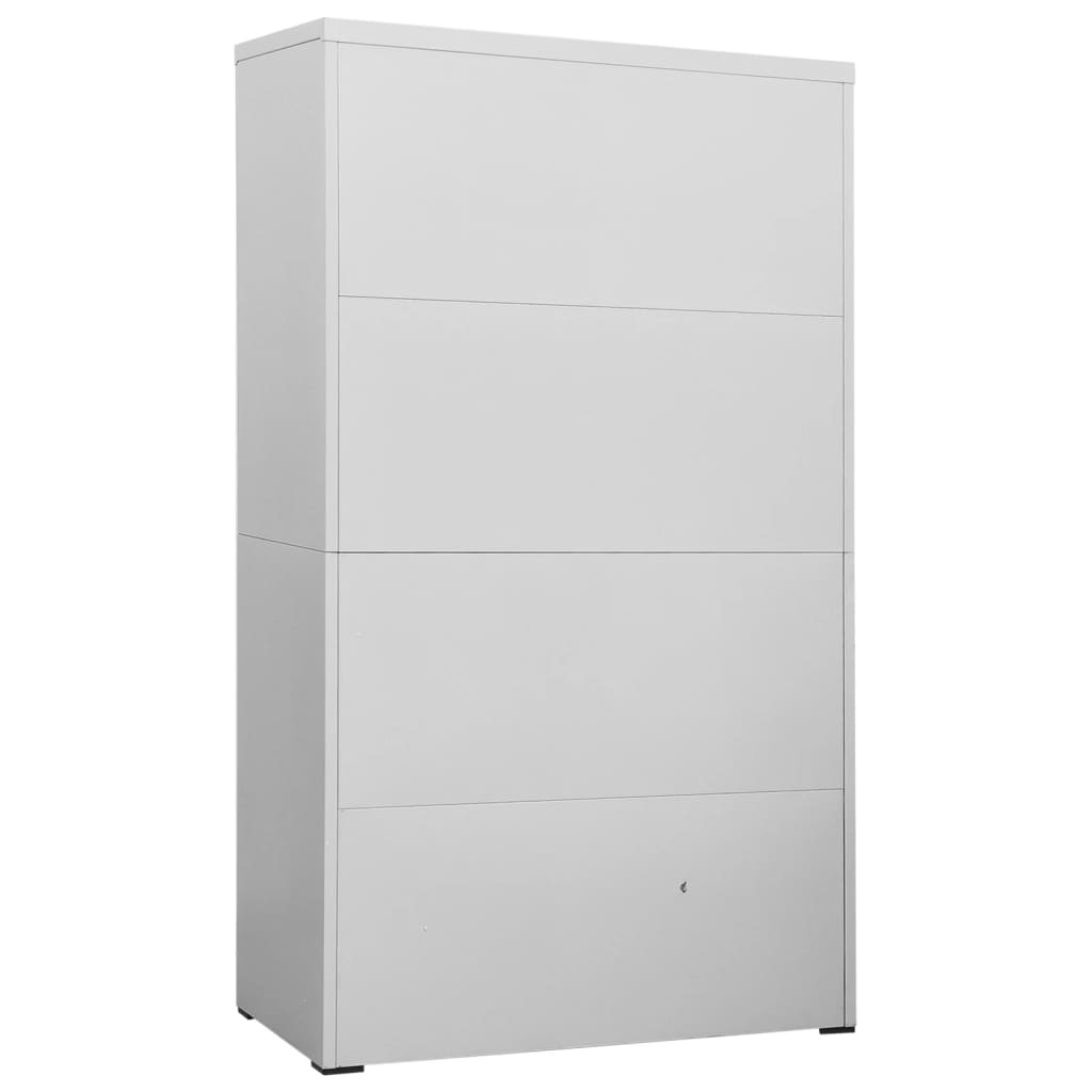 Archiefkast 90x46x134 cm staal antracietkleurig