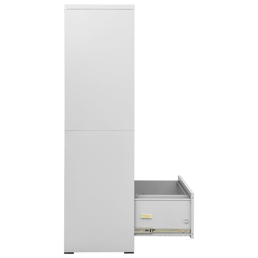 Archiefkast 90x46x134 cm staal antracietkleurig