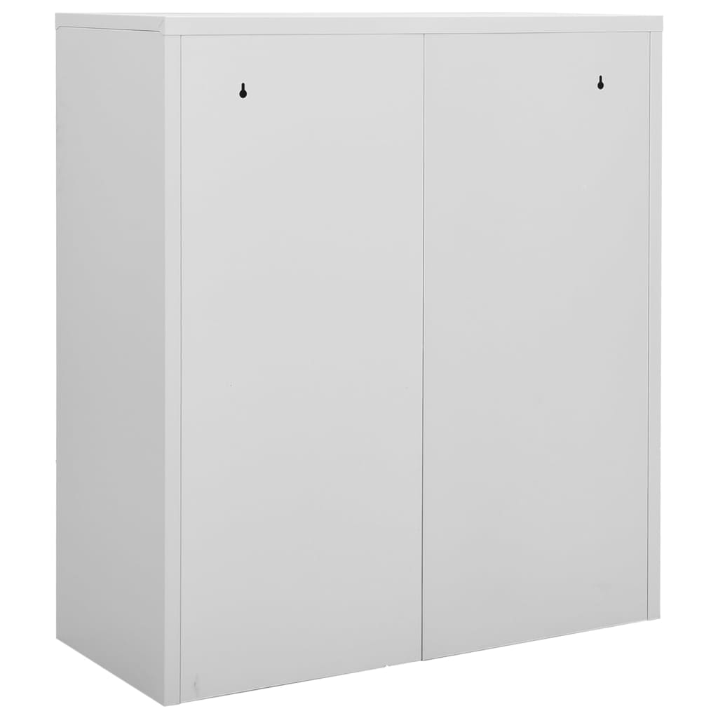 Armoire de bureau avec jardinière 90x40x125 cm en acier