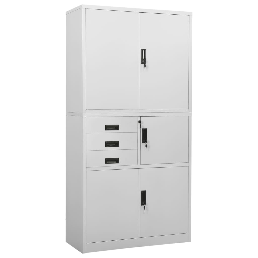 Armoire de bureau 90x40x180 cm en acier