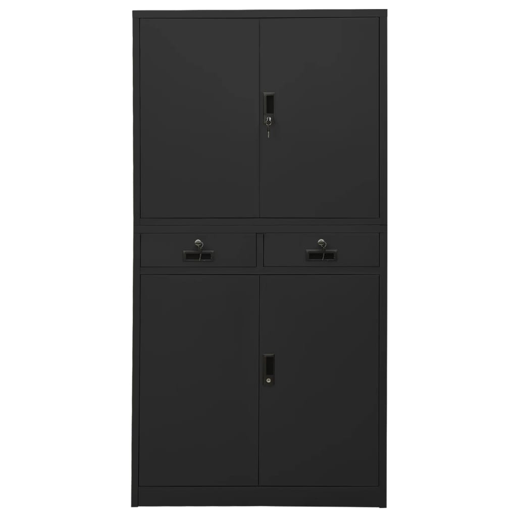 Armoire de bureau 90x40x180 cm en acier