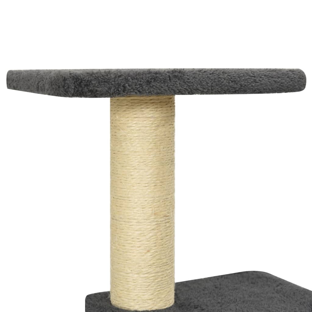 Arbre à chat avec griffoirs en sisal 118,5 cm couleur crème