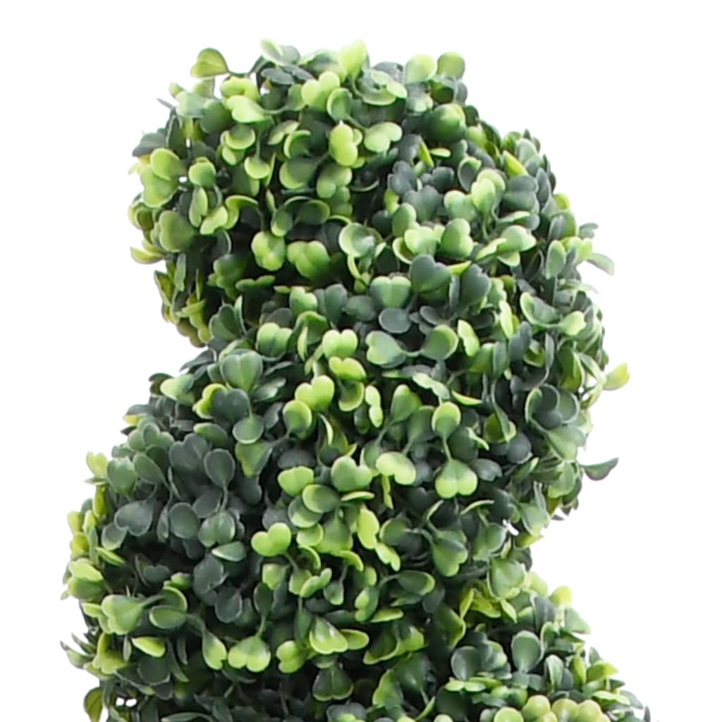 Plante artificielle avec pot buis spirale 117 cm vert