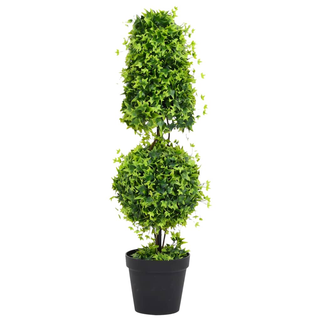 Kunstplant met pot buxus bolvorming 119 cm groen