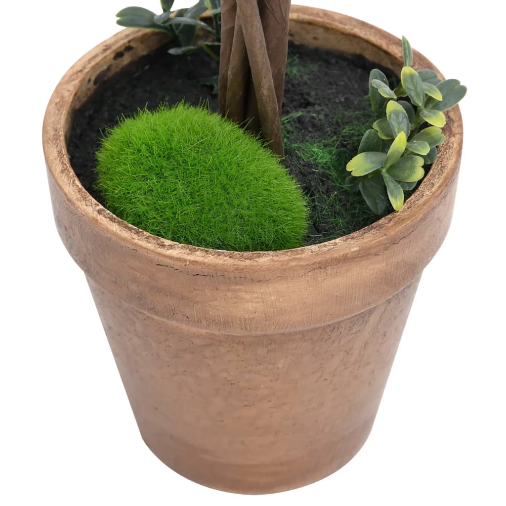 Plantes artificielles avec pot 2 pcs formation de boules de buis 41 cm vert