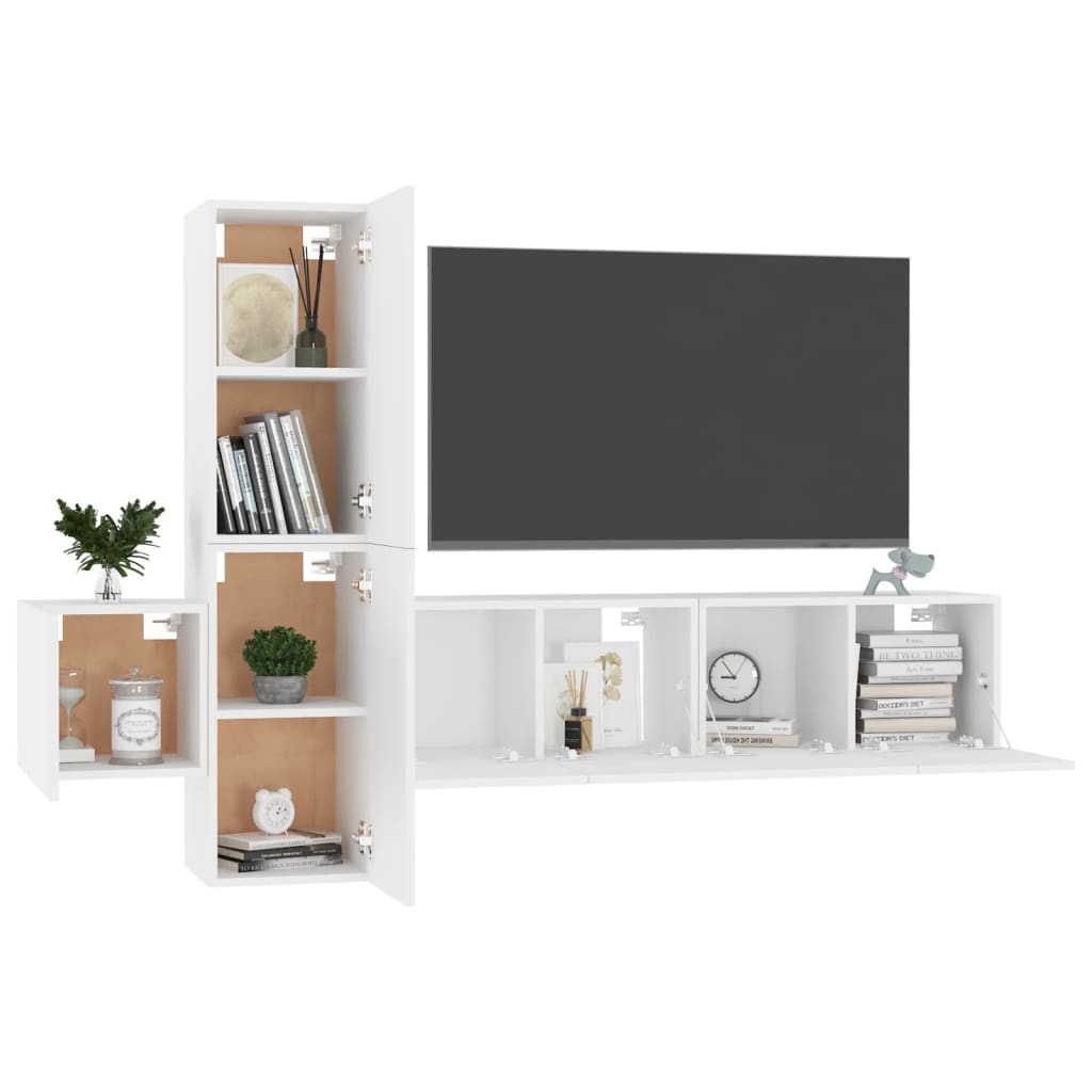 Ensemble de meubles TV 5 pièces en bois