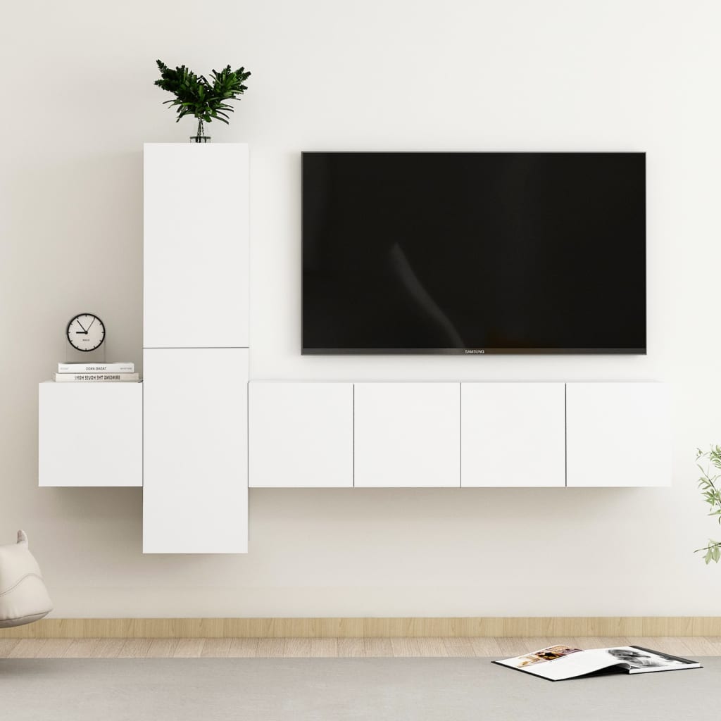 Ensemble de meubles TV 5 pièces en bois