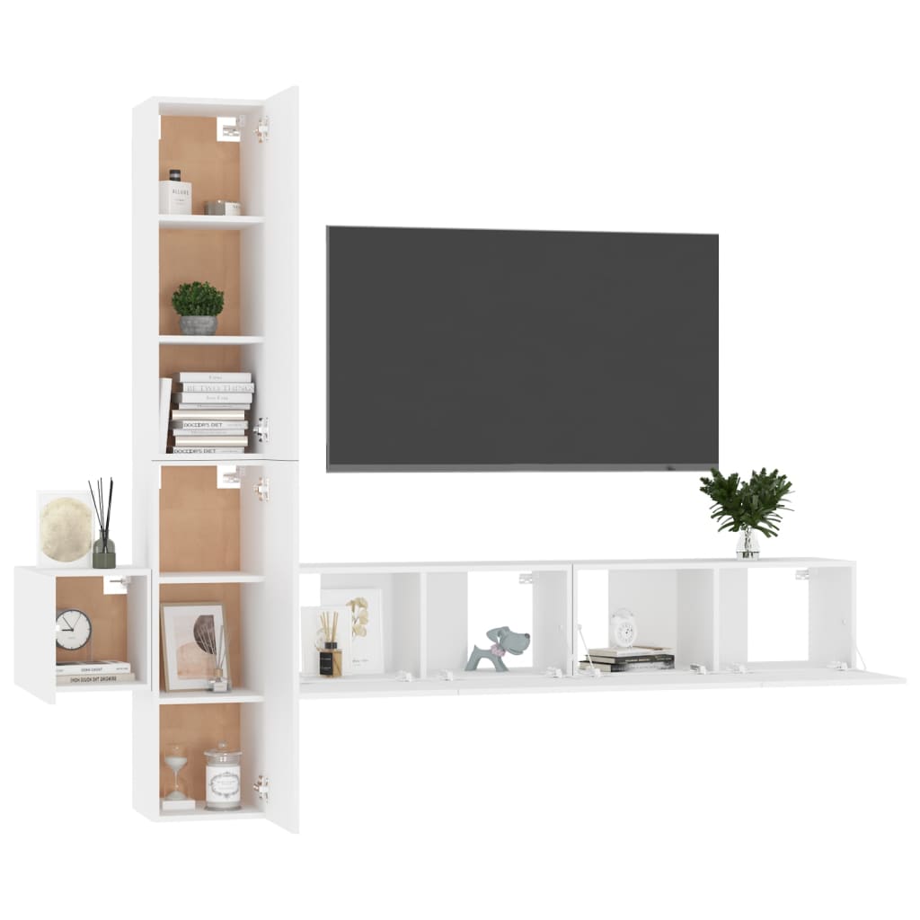 Ensemble de meubles TV 5 pièces en bois