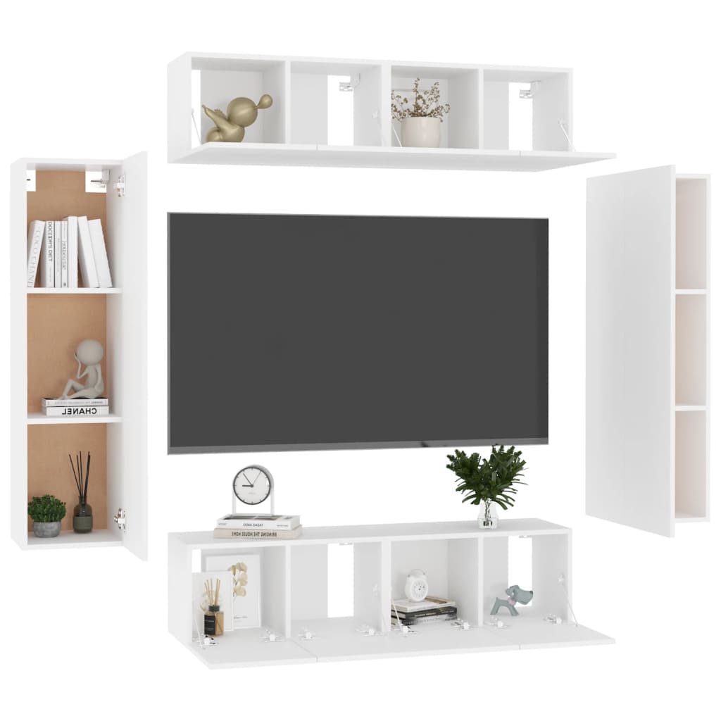 Ensemble de meubles TV 4 pièces en bois