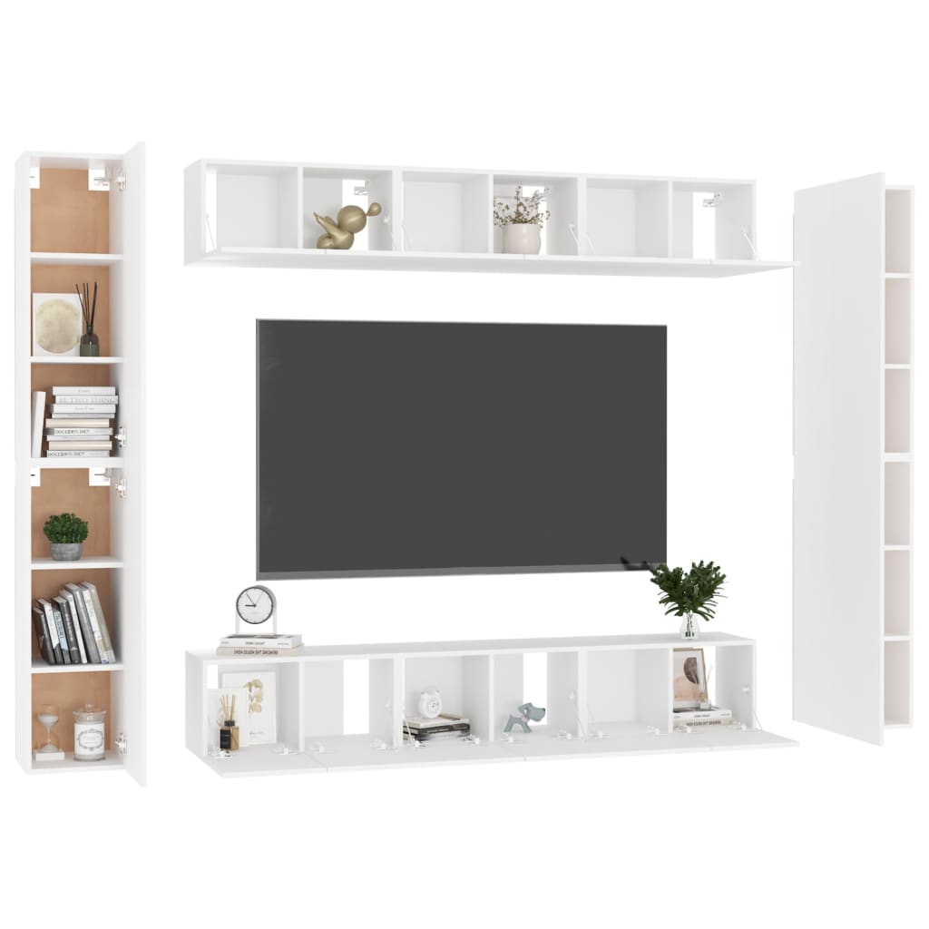 Ensemble de meubles TV 4 pièces en bois