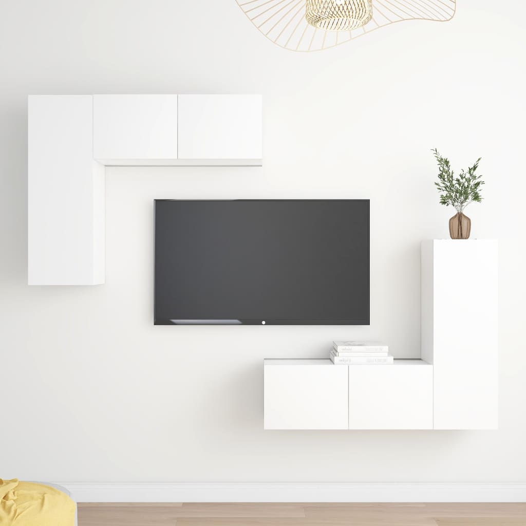 Ensemble de meubles TV 4 pièces en bois