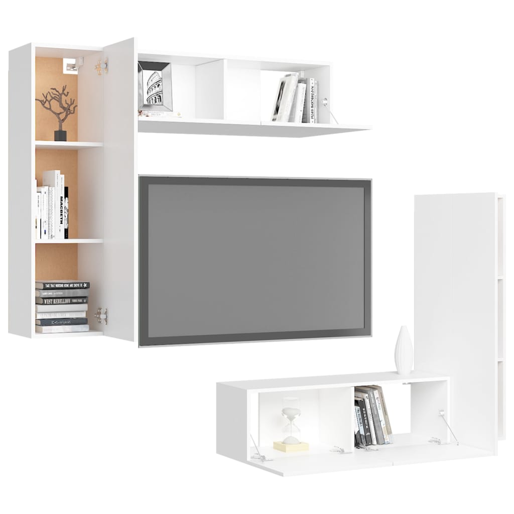 Ensemble de meubles TV 4 pièces en bois