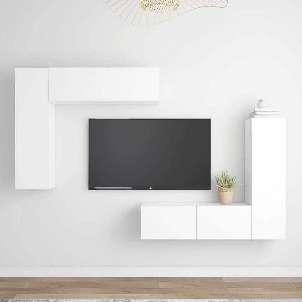 Ensemble de meubles TV 4 pièces en bois