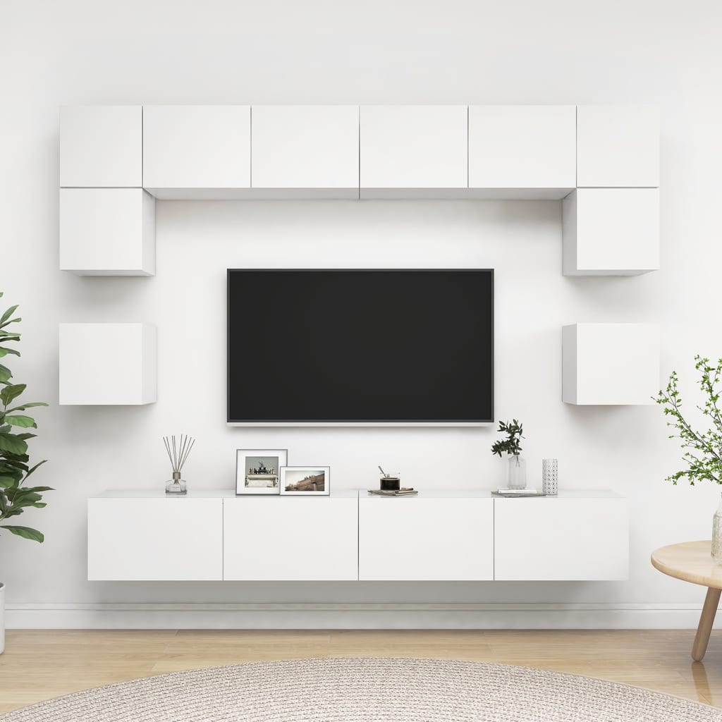 Ensemble de meubles TV 8 pièces en bois