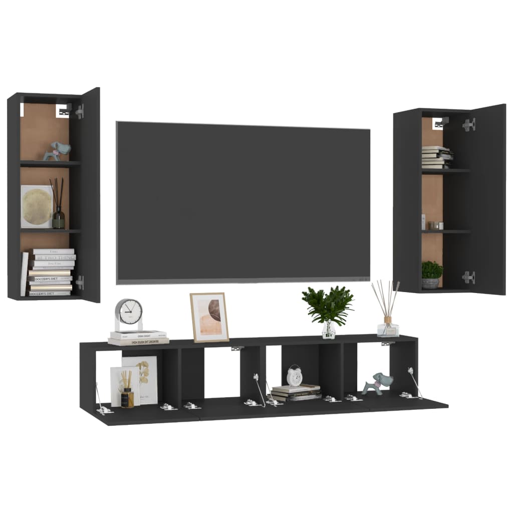 Ensemble de meubles TV 5 pièces en bois