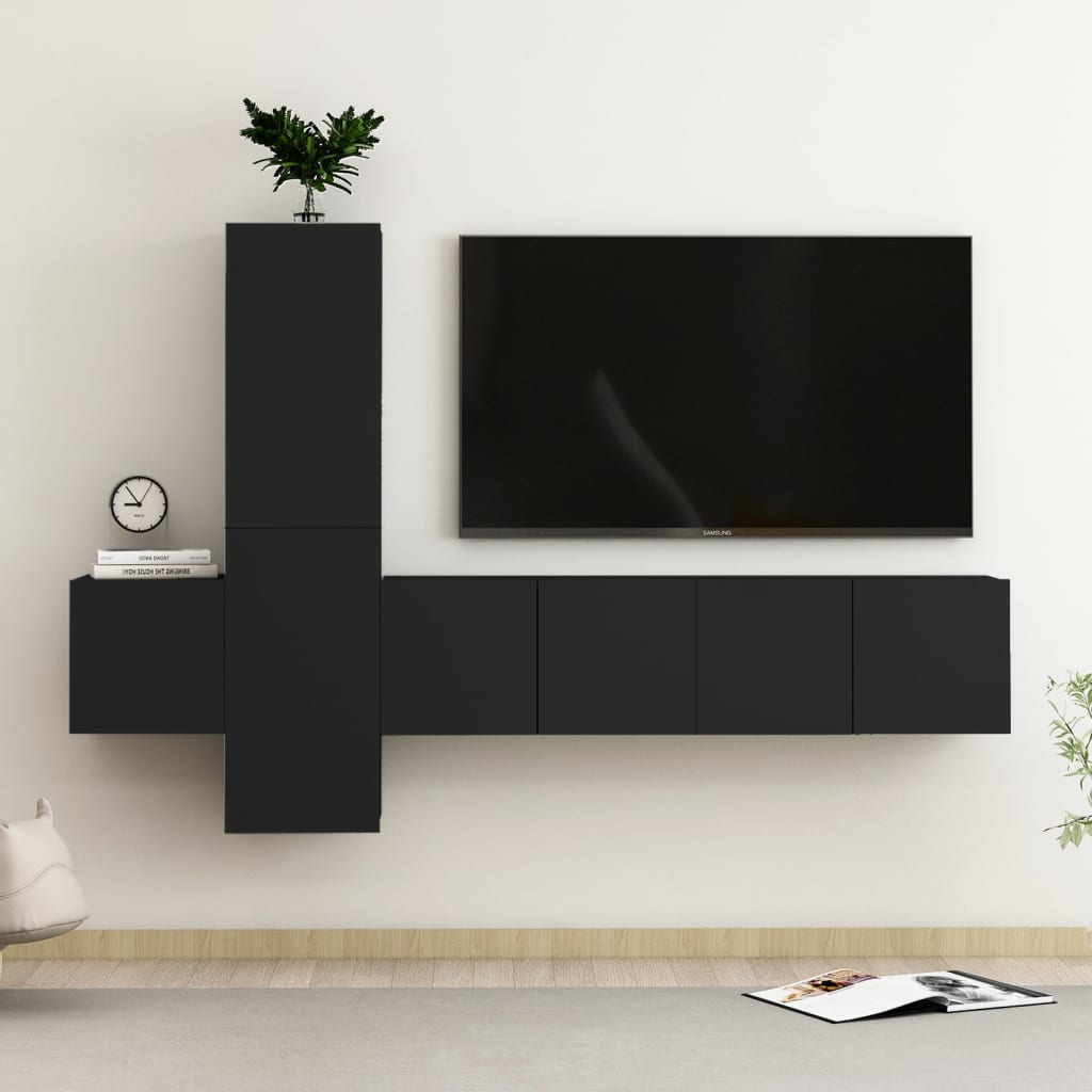 Ensemble de meubles TV 5 pièces en bois