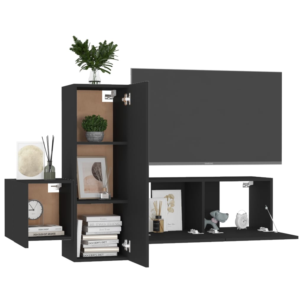 Ensemble de meubles TV 5 pièces en bois