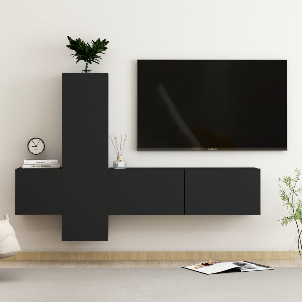 Ensemble de meubles TV 5 pièces en bois