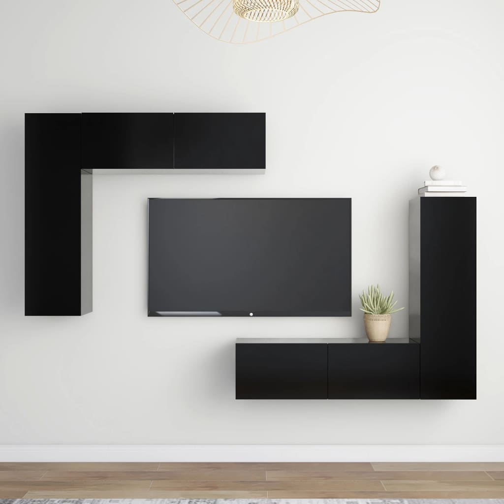 Ensemble de meubles TV 4 pièces en bois