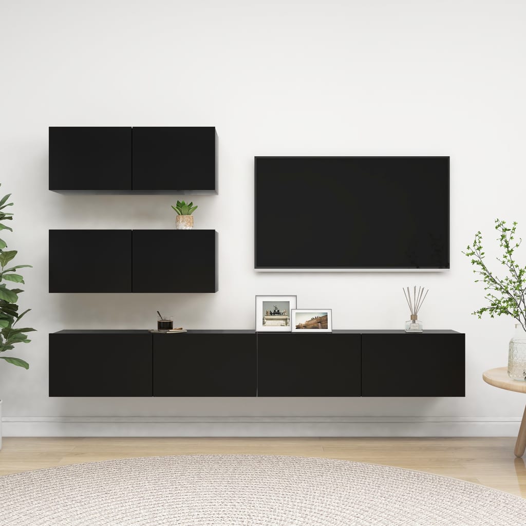 Ensemble de meubles TV 4 pièces en bois