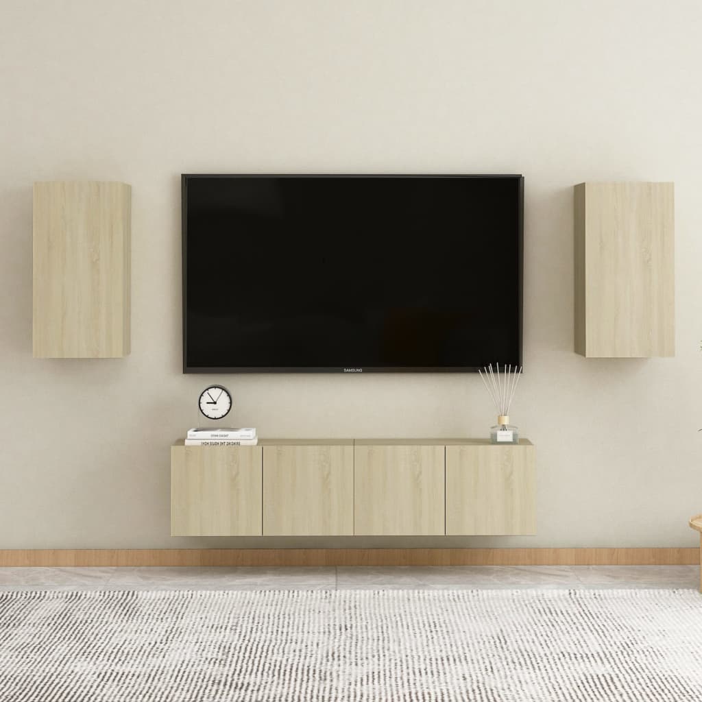 Ensemble de meubles TV 5 pièces en bois