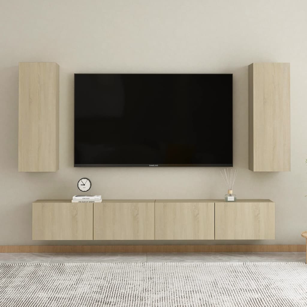 Ensemble de meubles TV 5 pièces en bois