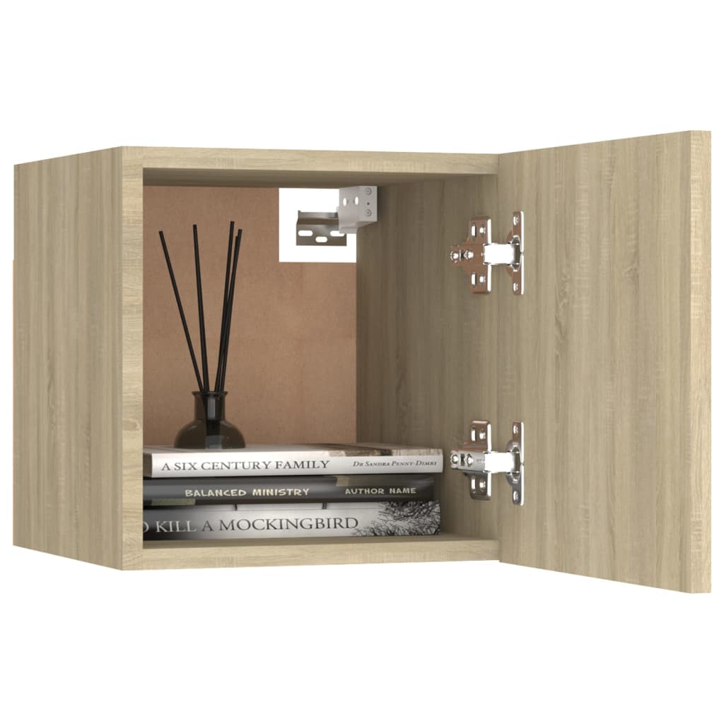 Ensemble de meubles TV 8 pièces en bois chêne Sonoma